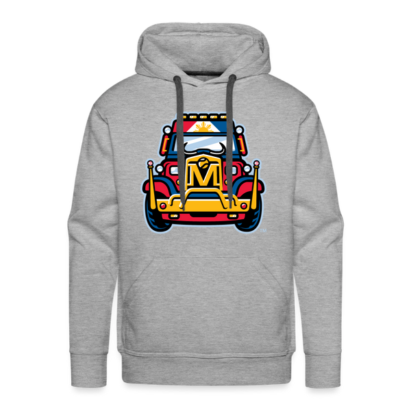 Mindanao Motoristas Jeepney Premium Adult Hoodie - heather grey