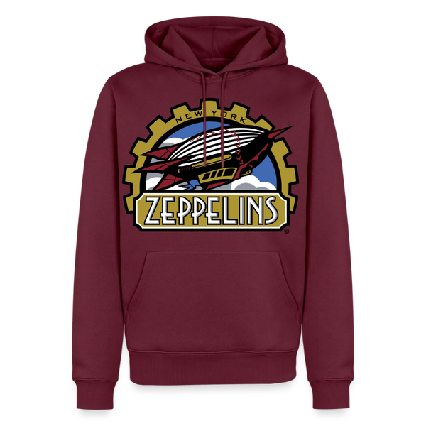 New York Zeppelins Premium Hoodie - burgundy