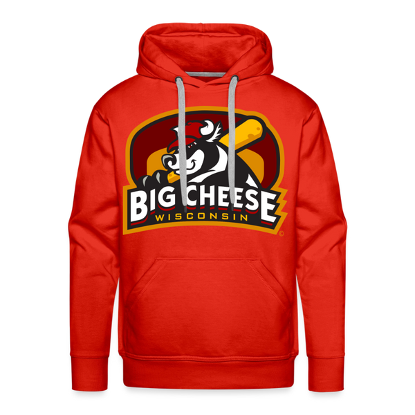 Wisconsin Big Cheese Premium Adult Hoodie - red
