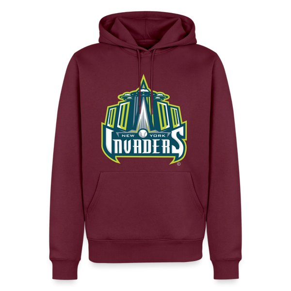 New York Invaders Premium Adult Hoodie - burgundy
