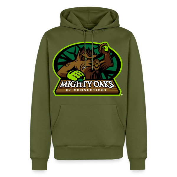 Mighty Oaks of Connecticut Premium Adult Hoodie - khaki green 