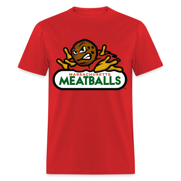 Massachusetts Meatballs Unisex T-Shirt - red