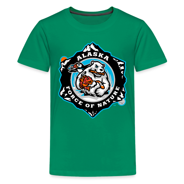 Alaska Force of Nature Kids' Premium T-Shirt - kelly green