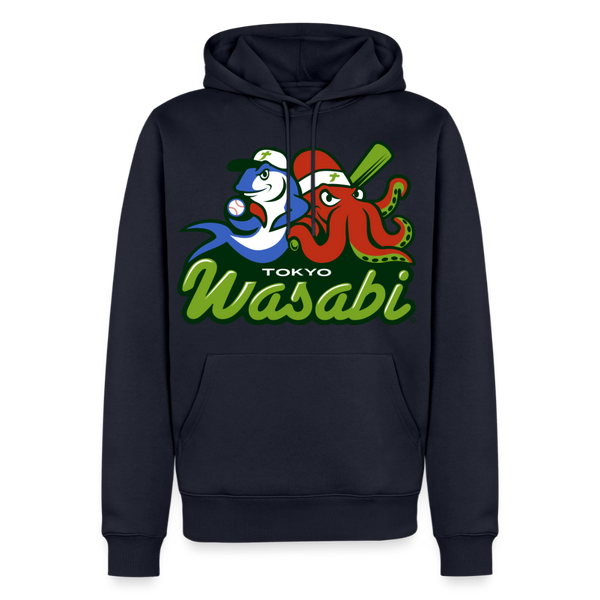 Tokyo Wasabi Premium Adult Hoodie - navy