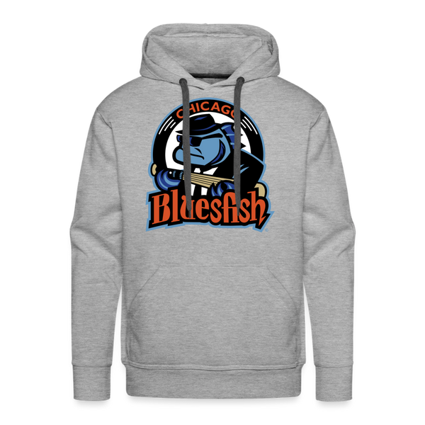 Chicago Bluesfish Premium Adult Hoodie - heather grey