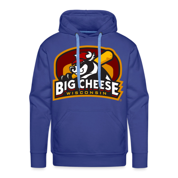 Wisconsin Big Cheese Premium Adult Hoodie - royal blue