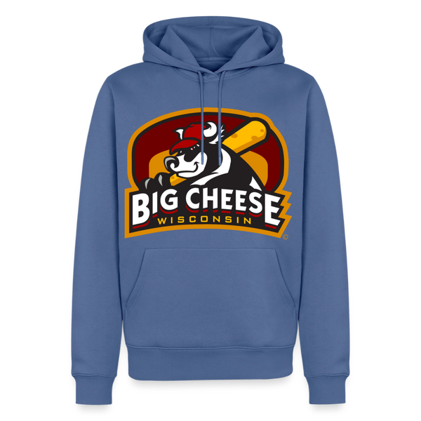 Wisconsin Big Cheese Premium Adult Hoodie - stone blue 