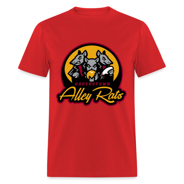 Hagerstown Alley Rats Unisex T-Shirt - red