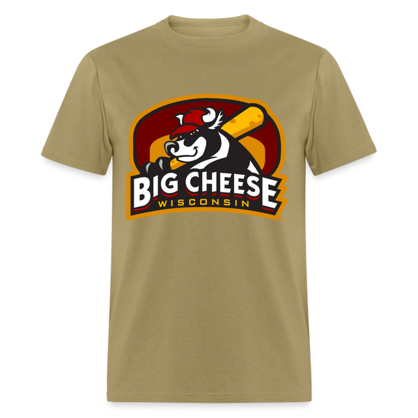 Wisconsin Big Cheese Unisex T-Shirt - khaki