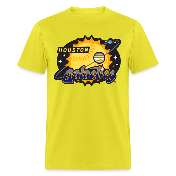 Houston Galactics Unisex T-Shirt - yellow