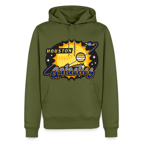 Houston Galactics Premium Adult Hoodie - khaki green 