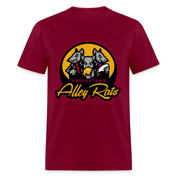 Hagerstown Alley Rats Unisex T-Shirt - burgundy