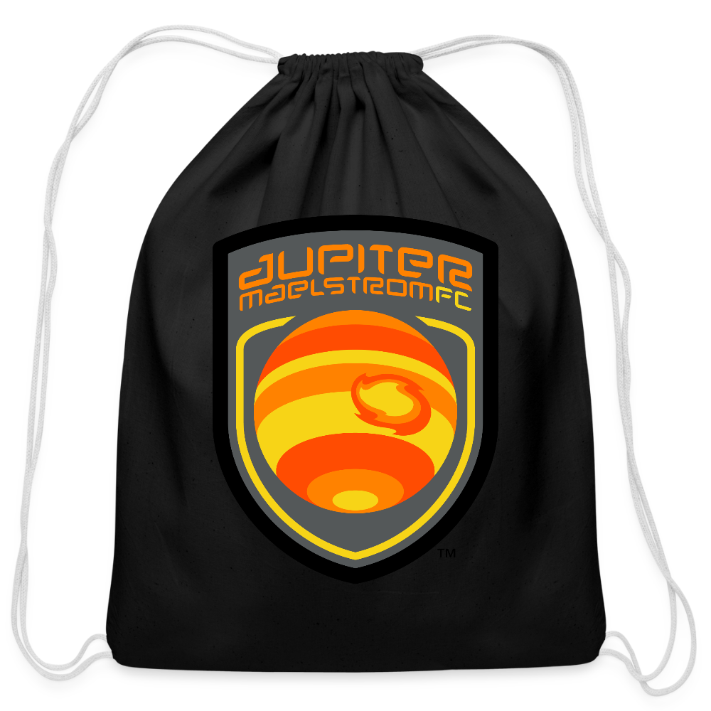 Jupiter Maelstrom FC Cotton Drawstring Bag - black