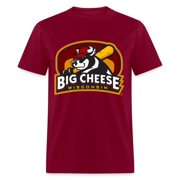 Wisconsin Big Cheese Unisex T-Shirt - burgundy