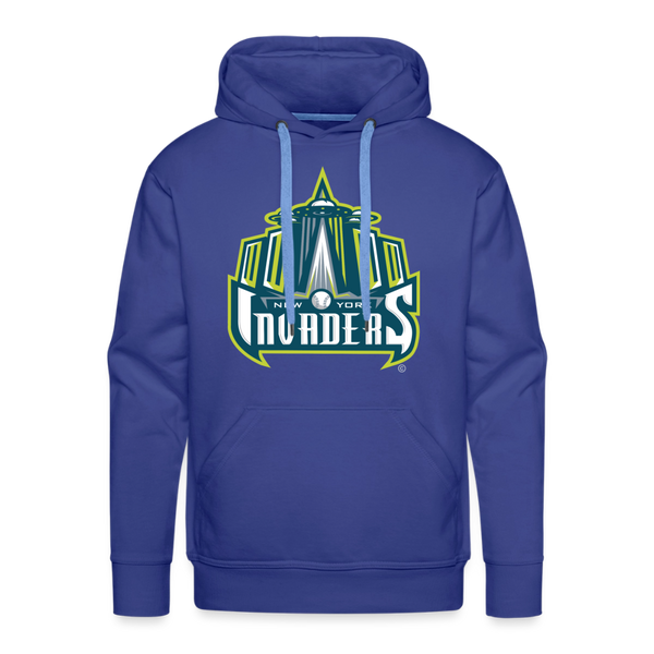 New York Invaders Premium Adult Hoodie - royal blue