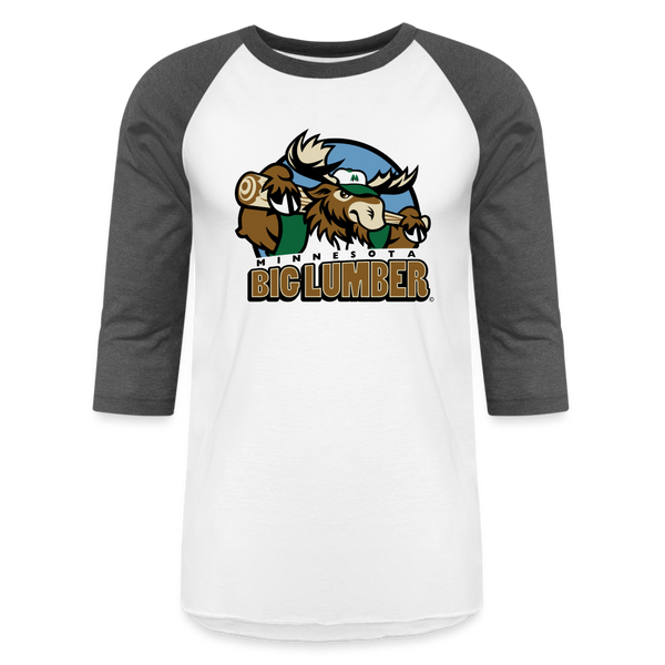 Minnesota Big Lumber Baseball T-Shirt - white/charcoal