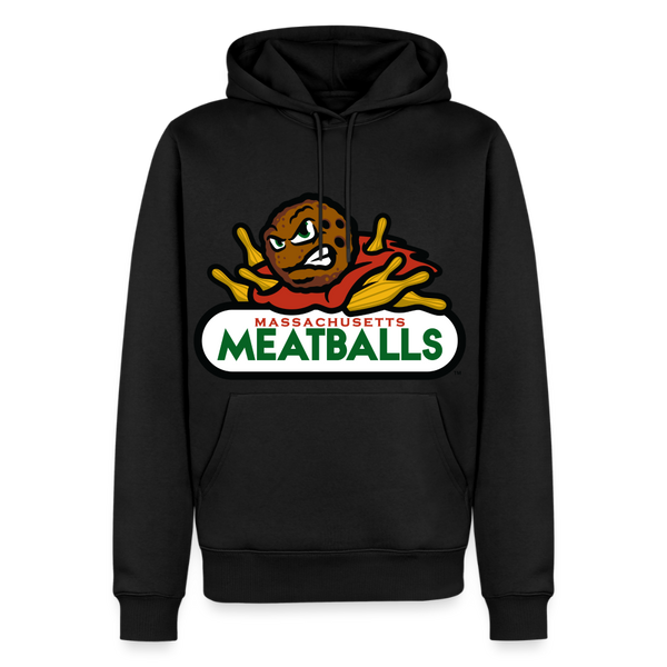 Massachusetts Meatballs Premium Adult Hoodie - black