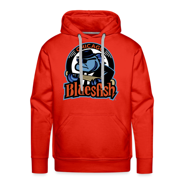Chicago Bluesfish Premium Adult Hoodie - red