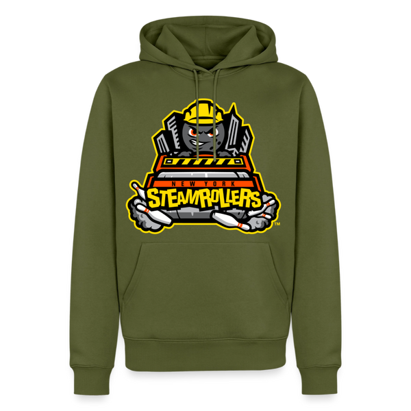 New York Steamrollers Premium Adult Hoodie - khaki green 