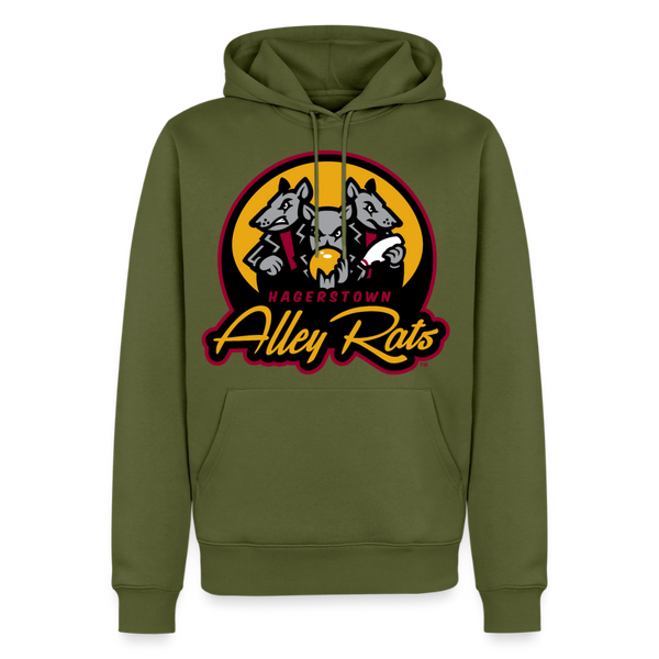 Hagerstown Alley Rats Premium Adult Hoodie - khaki green 