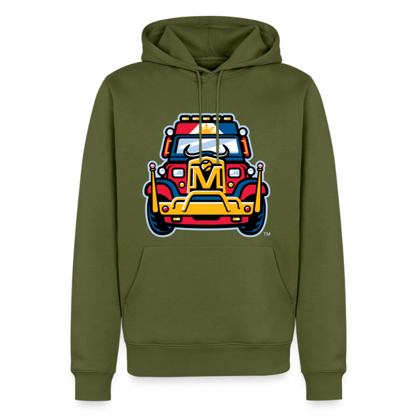 Mindanao Motoristas Jeepney Premium Adult Hoodie - khaki green 
