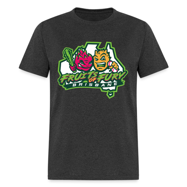 Brisbane Fruits of Fury Unisex T-Shirt - heather black