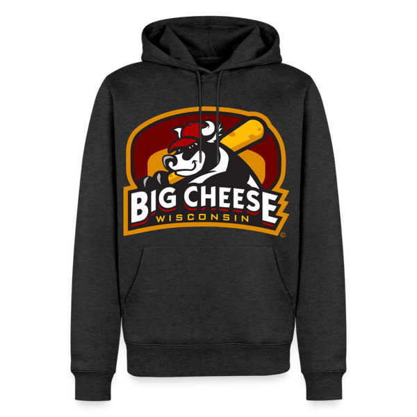 Wisconsin Big Cheese Premium Adult Hoodie - heather anthracite