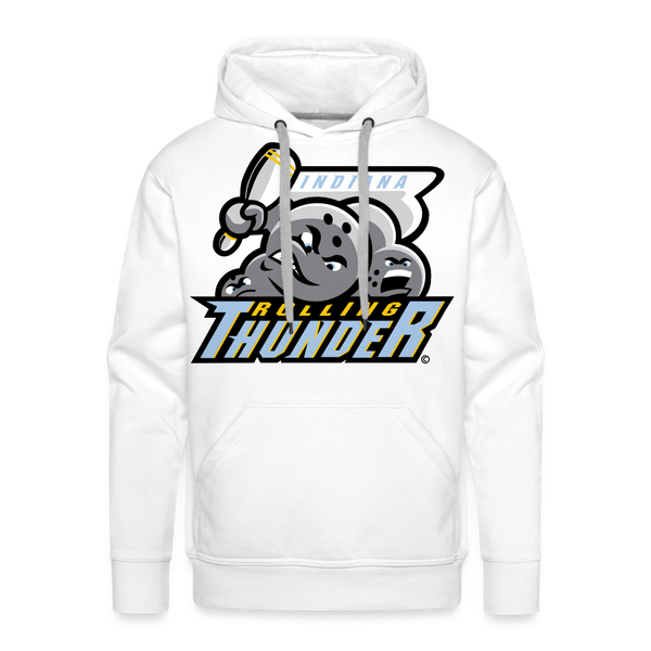 Indiana Rolling Thunder Premium Adult Hoodie - white