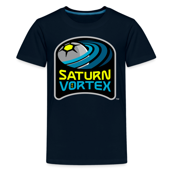 Saturn Vortex FC Kids' Premium T-Shirt - deep navy