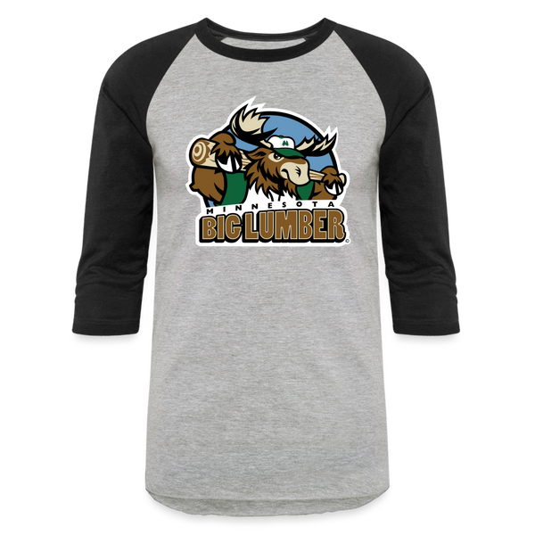 Minnesota Big Lumber Baseball T-Shirt - heather gray/black