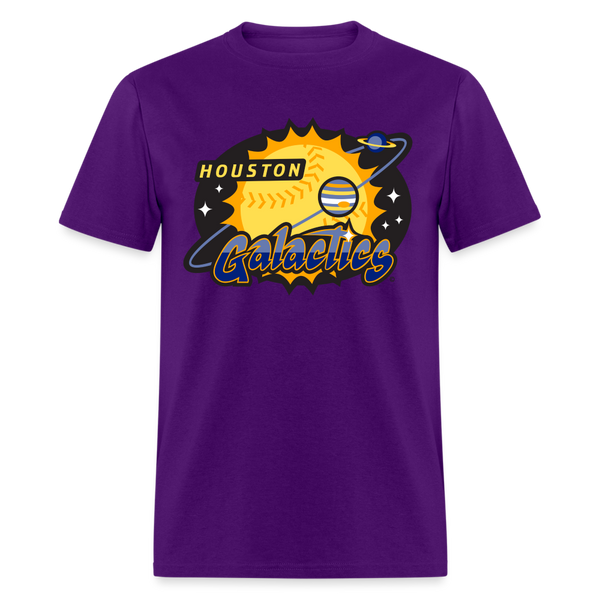 Houston Galactics Unisex T-Shirt - purple