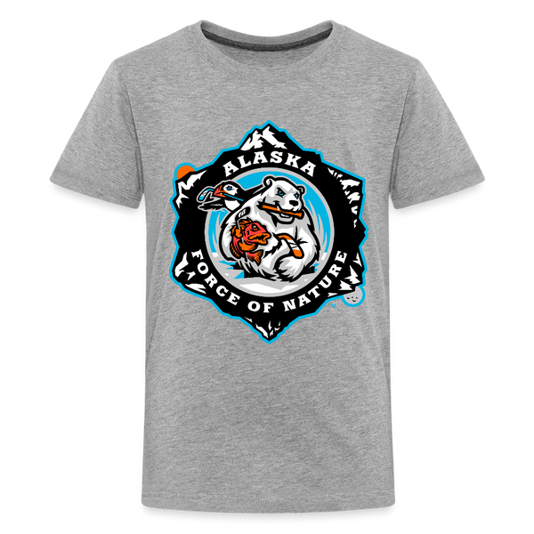 Alaska Force of Nature Kids' Premium T-Shirt - heather gray