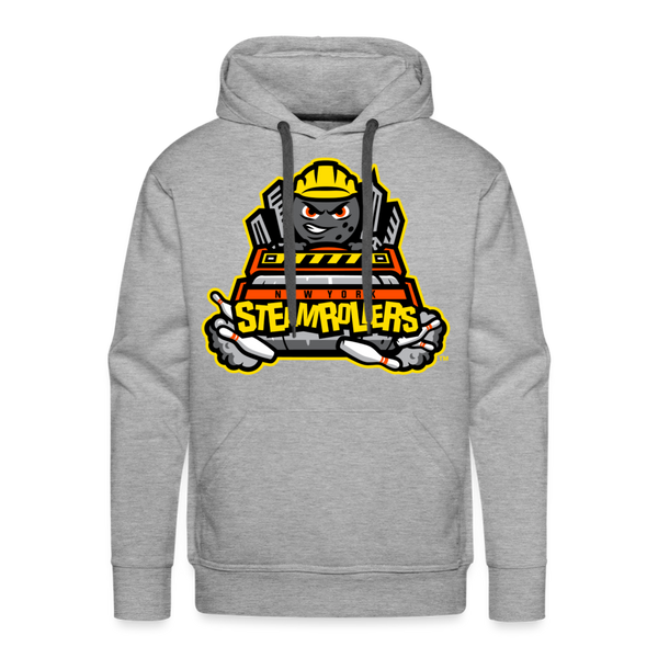 New York Steamrollers Premium Adult Hoodie - heather grey