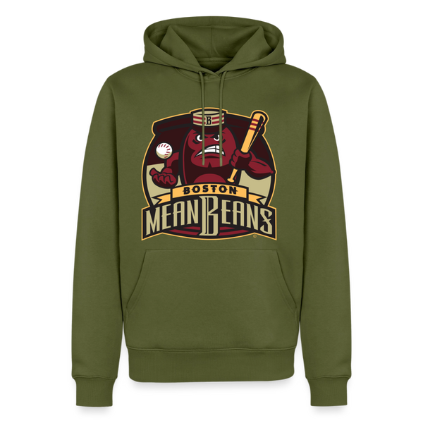 Boston Mean Beans Premium Adult Hoodie - khaki green 