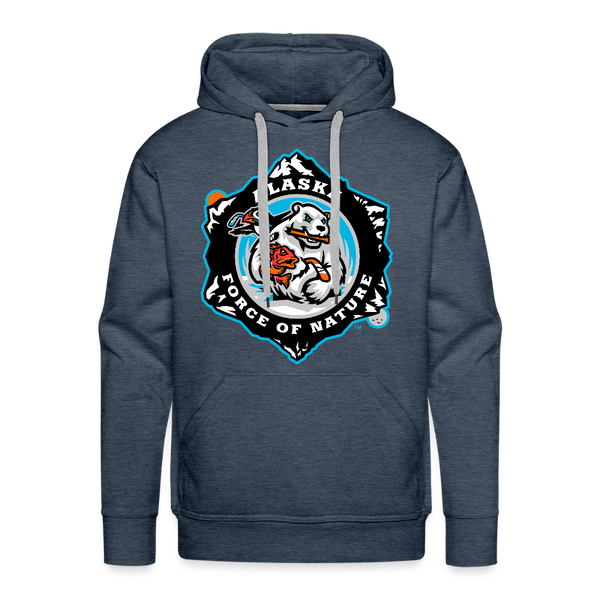 Alaska Force of Nature Premium Adult Hoodie - heather denim