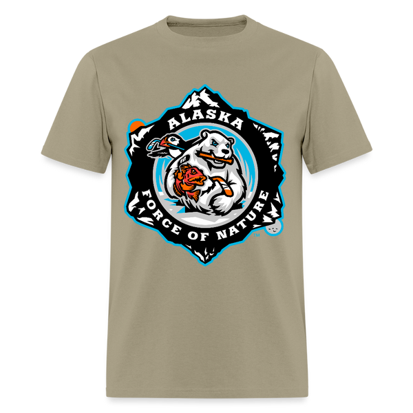 Alaska Force of Nature Unisex T-Shirt - khaki