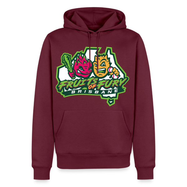 Brisbane Fruits of Fury Premium Adult Hoodie - burgundy
