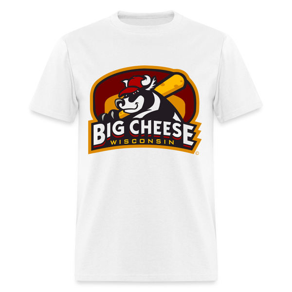 Wisconsin Big Cheese Unisex T-Shirt - white