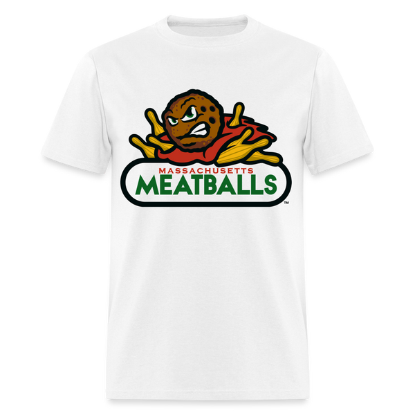 Massachusetts Meatballs Unisex T-Shirt - white