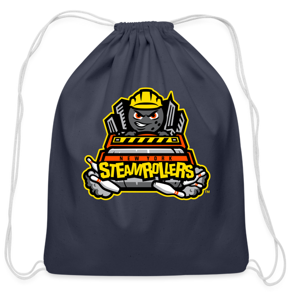 New York Steamrollers Cotton Drawstring Bag - navy