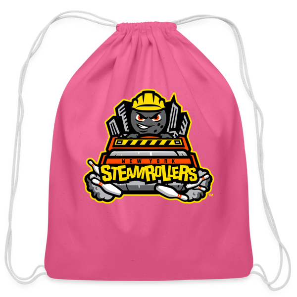 New York Steamrollers Cotton Drawstring Bag - pink