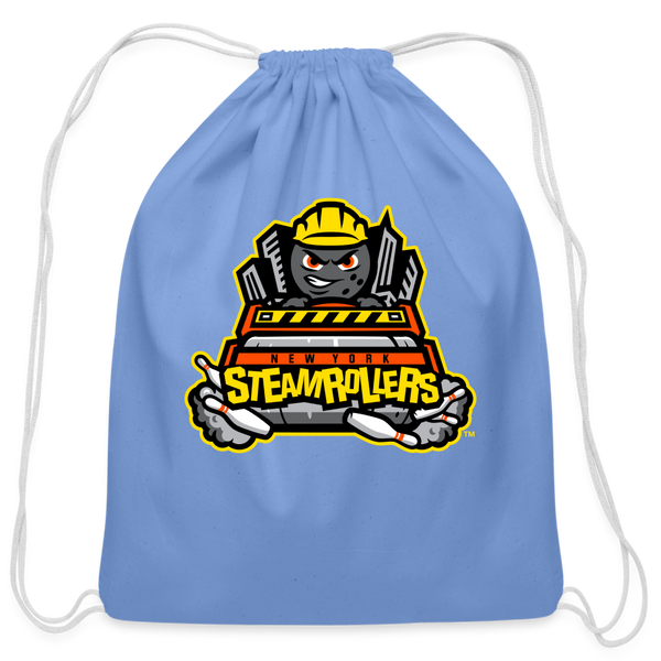 New York Steamrollers Cotton Drawstring Bag - carolina blue