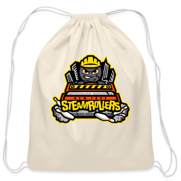 New York Steamrollers Cotton Drawstring Bag - natural