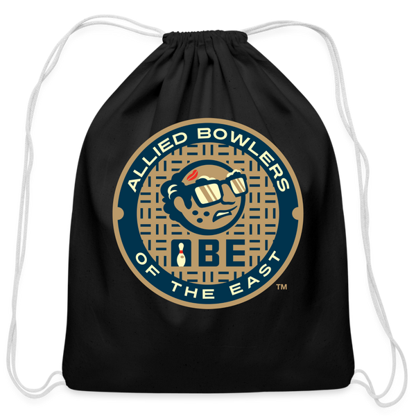 ABE Bowling Cotton Drawstring Bag - black