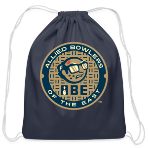 ABE Bowling Cotton Drawstring Bag - navy