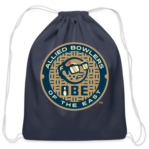 ABE Bowling Cotton Drawstring Bag - navy