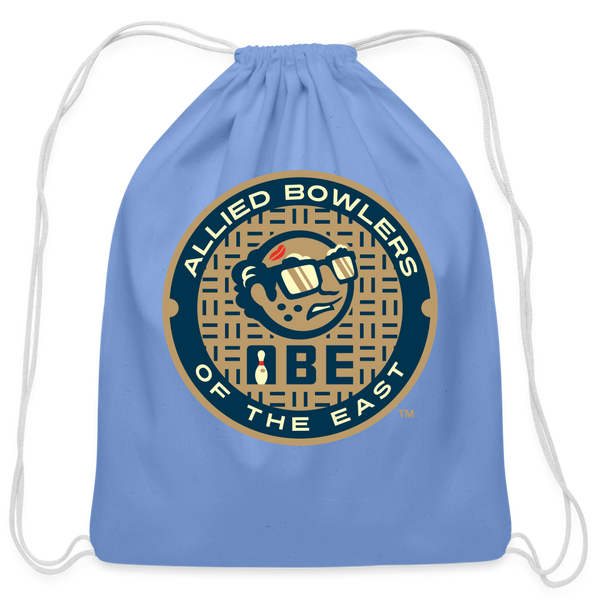 ABE Bowling Cotton Drawstring Bag - carolina blue
