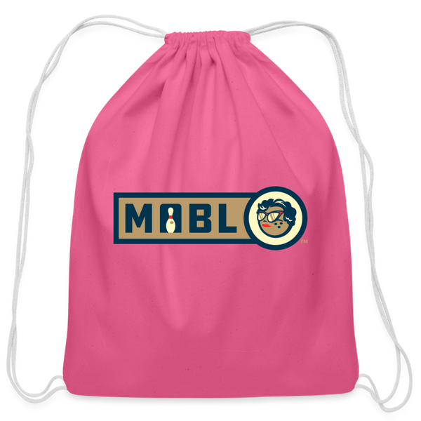MABL Bowling Cotton Drawstring Bag - pink