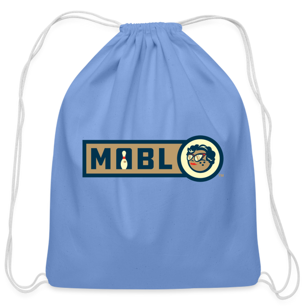 MABL Bowling Cotton Drawstring Bag - carolina blue