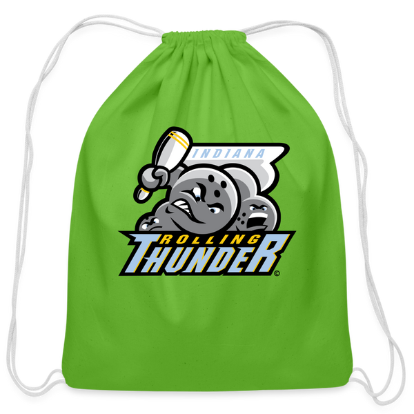 Indiana Rolling Thunder Cotton Drawstring Bag - clover